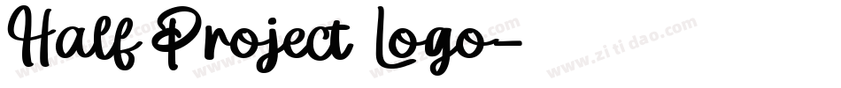 Half Project Logo字体转换